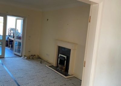 Internal view at the beginning of the Knock Through project - N Wilson Construction