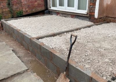 External view part way through the Extension project - N Wilson Construction