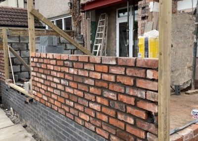 External view part way through the Extension project - N Wilson Construction