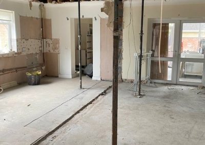 Internal view part way through the Knock Through project - N Wilson Construction