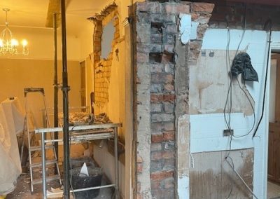 Internal view part way through the Extension project - N Wilson Construction