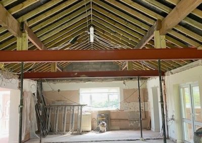 Internal view part way through the Knock Through project - N Wilson Construction