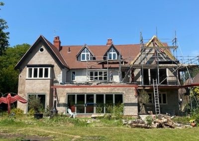 External view partway through the Renovation project - N Wilson Construction