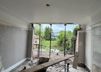 Internal view at the start of Extension project - N Wilson Construction