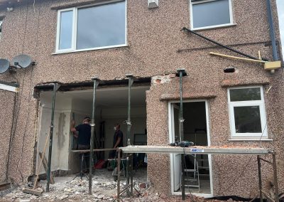 External view at the start of Extension project - N Wilson Construction