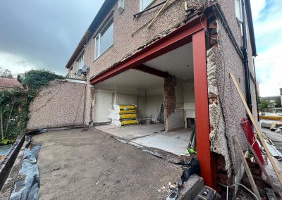 External view at the start of Extension project - N Wilson Construction
