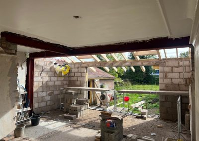External view midway through the Extension project - N Wilson Construction