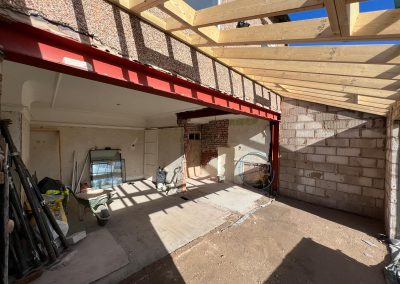 Internal view midway through the Extension project - N Wilson Construction