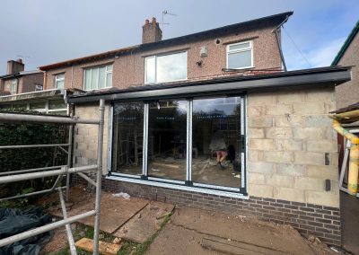 External view towards the end of the Extension project - N Wilson Construction