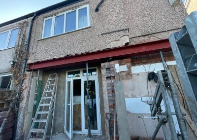 External view part way through the Extension project - N Wilson Construction