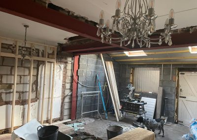 Internal view part way through the Extension project - N Wilson Construction